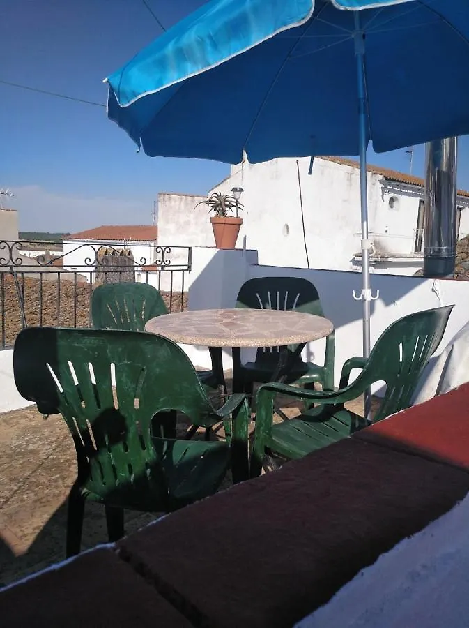 Charming House With Mountain View In Encinasola, Fireplace